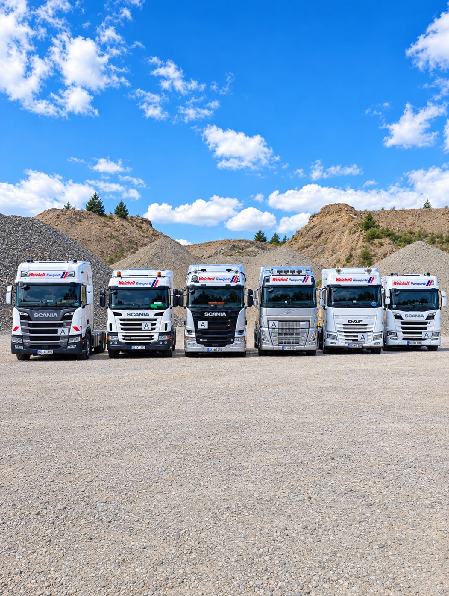 Lkw-Fuhrpark von Weichelt Transporte